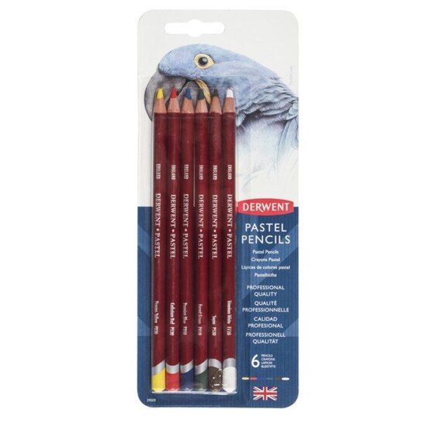 Набір олівців пастельних Derwent "Pastel", 6 шт. у блістері  - фото 1