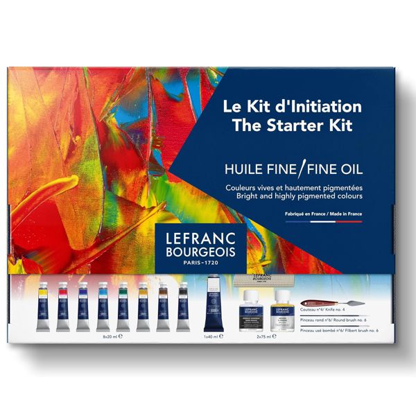 Lefranc набор масляных красок Fine Oil The Starter kit: 8х20 мл + 1х40 - фото 1