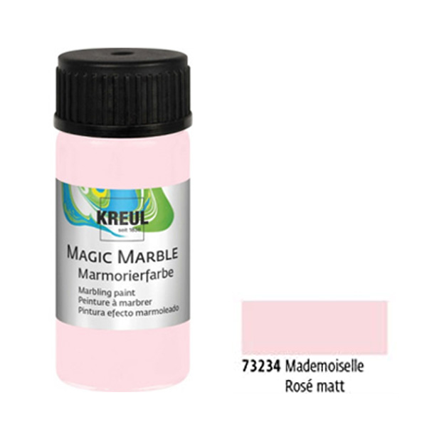 Краска для марморирования «Magic Marble» МАТОВАЯ, МАДМУАЗЕЛЬ РОЗА, 20 ml. 