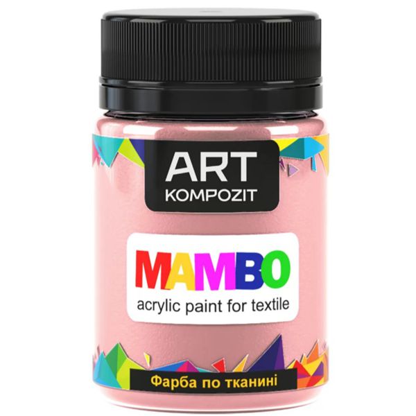 Краска для рисования по ткани MAMBO "ART Kompozit", цвет: 107 РАКУШКА, 50 ml