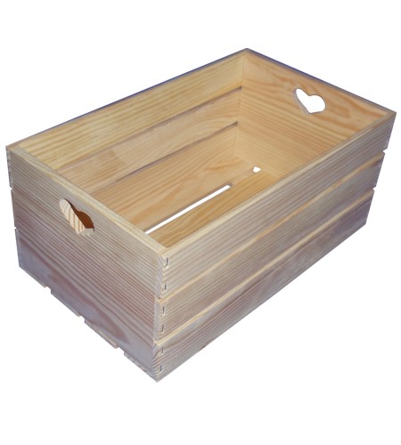 Деревянный реечный ящик универсальный №18 (высокий), 35*21*16 см