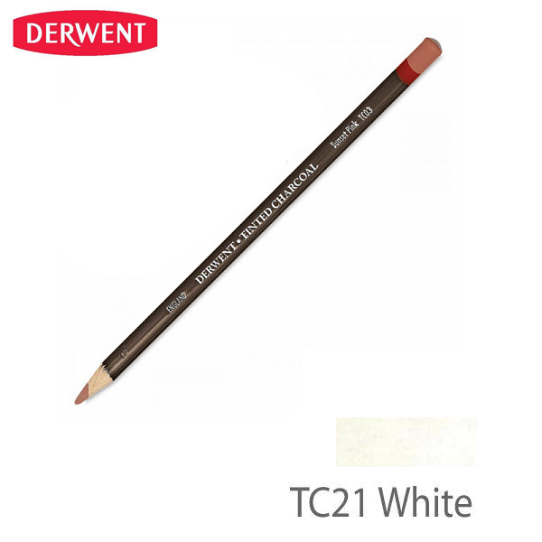 Карандаш угольный Derwent Tinted Charcoal, (TC21) белый