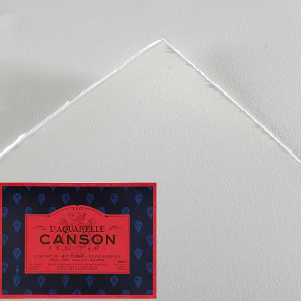 Акварельная бумага Canson L'Aquarelle Heritage, гор. пресс., 300 гр, 56х76 см