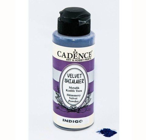 Cadence пудра бархатная перламутровая (Флок), 120 ml. Цвет: ИНДИГО