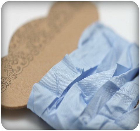 Лента Shabby ribbon «Голубая» ScrapBerrys, 10 мм, 1 метр