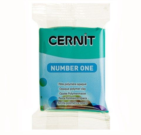 Полимерная глина Cernit Number One, 56 гр. Цвет: Изумрудный зеленый №620