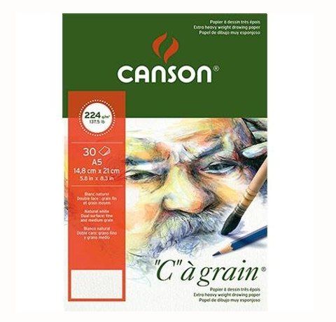 Альбом на спіралі, для ескізів та графіки Ca Grain, 224 g, А4, 30 л. Canson 