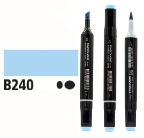 Маркер спиртовий Finecolour Brush 240 світло-блакитний B240 