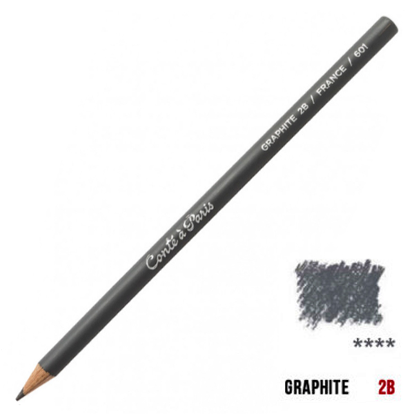 Карандаш для экскизов Black lead pencil, Graphite Conte, 2B