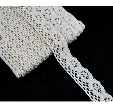 Кружевная лента, Бежевая 15931, ширина - 2 см, 1 метр