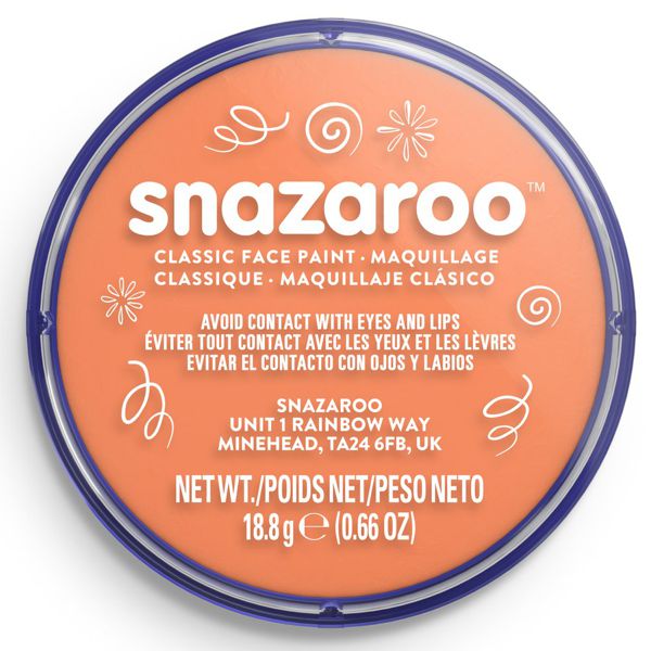 Аквагрим для лица и тела Snazaroo Classic, 18 ml, №551 Apricot (Абрикосовый)