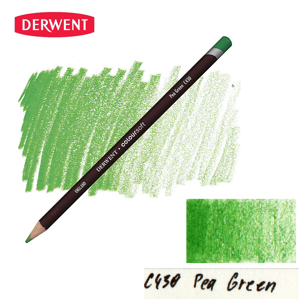 Олівець кольоровий Derwent Coloursoft (C430) Зелений горох. 