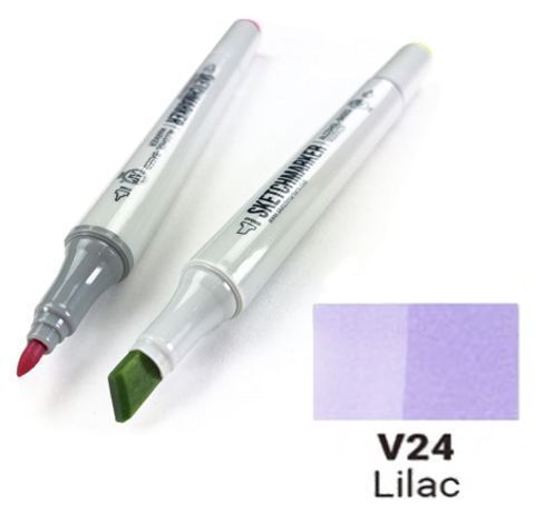 Маркер SKETCHMARKER, колір бузковий (Lilac) 2 пера: тонке та долото, SM-V024 