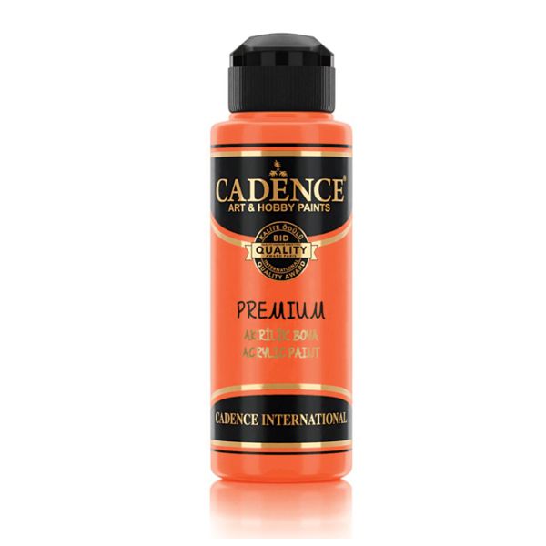 Акриловая краска «Premium Acrylic Paint» Cadence, Флуоресцентный оранжевый, 120 ml