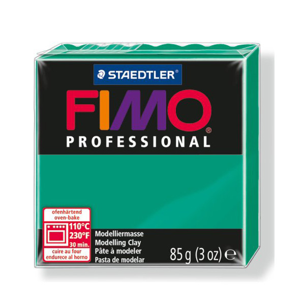 Пластика «FIMO Professional», 85 г. Цвет: Зеленый 500