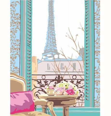 Картина за номерами Rosa Start «Сніданок у Парижі», 35x45 см  - фото 2