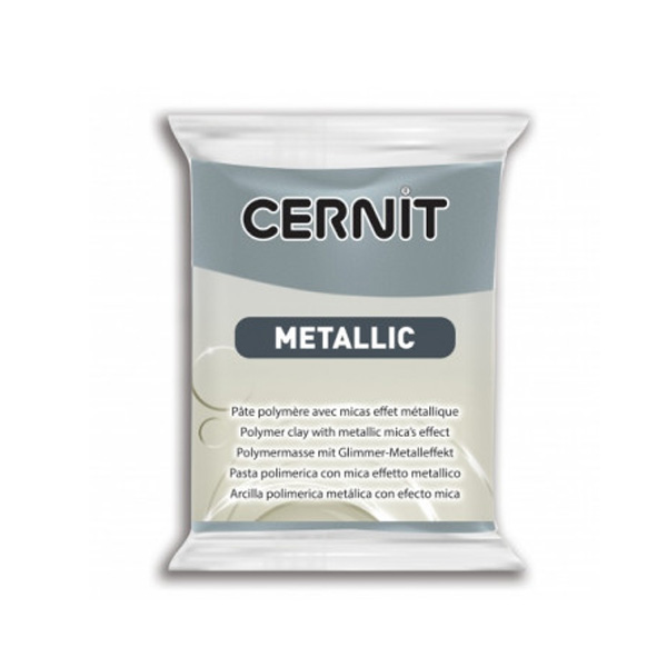 Полімерна глина Cernit Metallic №167 СТАЛЬ 56 гр. 