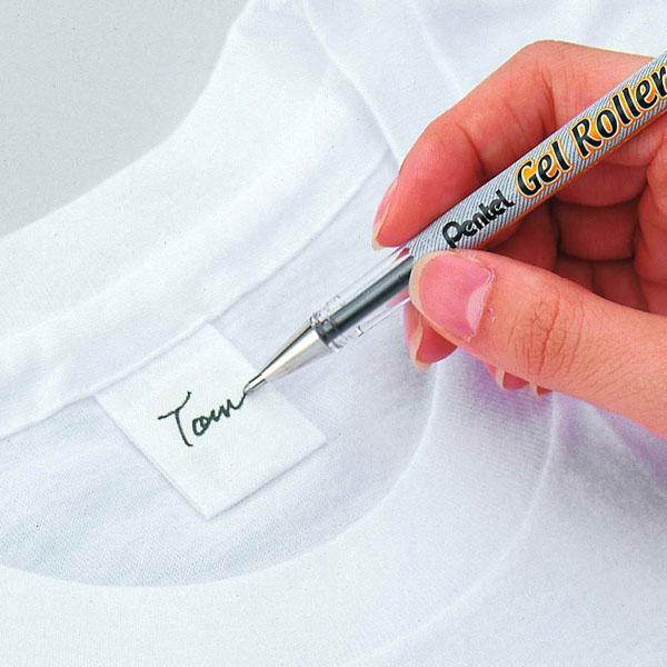 Ручка гелевая для ткани Pentel Gel Roller for Fabric, 1мм, ЧЕРНАЯ - фото 2
