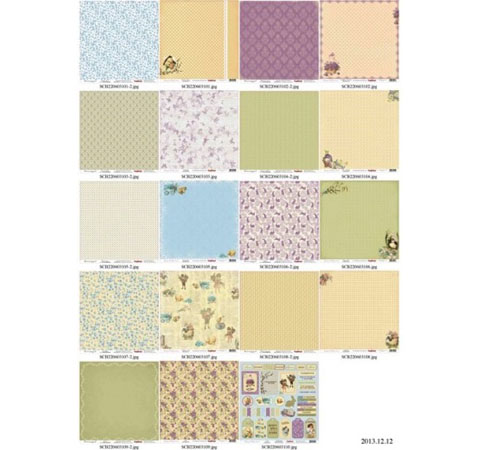 Набор бумаги для скрапбукинга 30,5х30,5 см Весенний праздник 10л