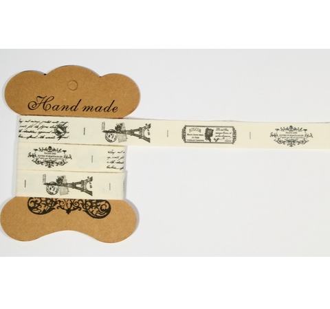 Лента декоративная «Французский шарм», хлопок, 1,5 см/1,5 м