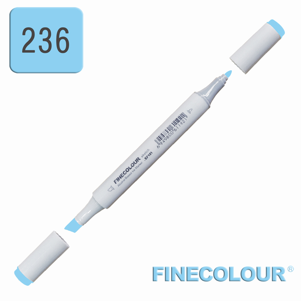 Маркер спиртовой Finecolour Junior 236 обработанный синий B236