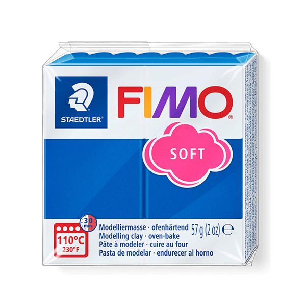 Пластика «FIMO Soft», 56 г. Цвет: Синий №37