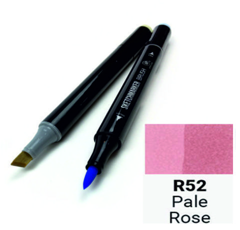 Маркер SKETCHMARKER BRUSH, цвет БЛЕДНО-РОЗОВЫЙ (Pale Rose) 2 пера: долото и мягкое, SMB-R052