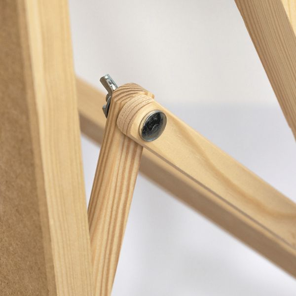 Мольберт стаціонарний, хлопавка одностороння, сосна, 60х85х115см., мак. висота полотна 53см., в упак - фото 5