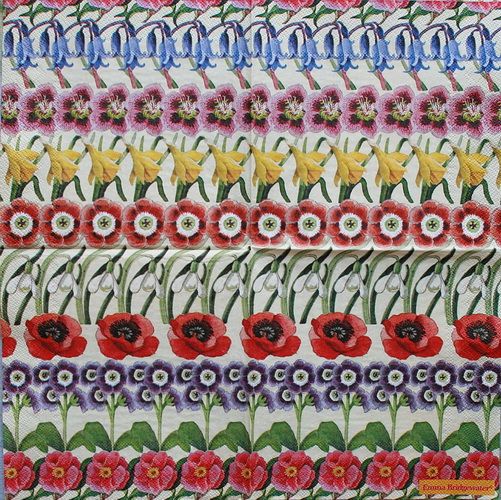 Салфетка Цветочные полосы