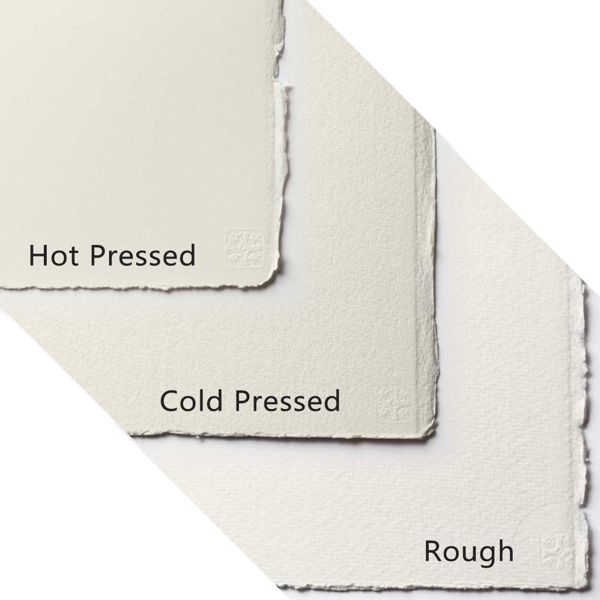Бумага акварельная Saunders Waterford, HP White, 100% cotton, 56х76 см, 425 г/м2