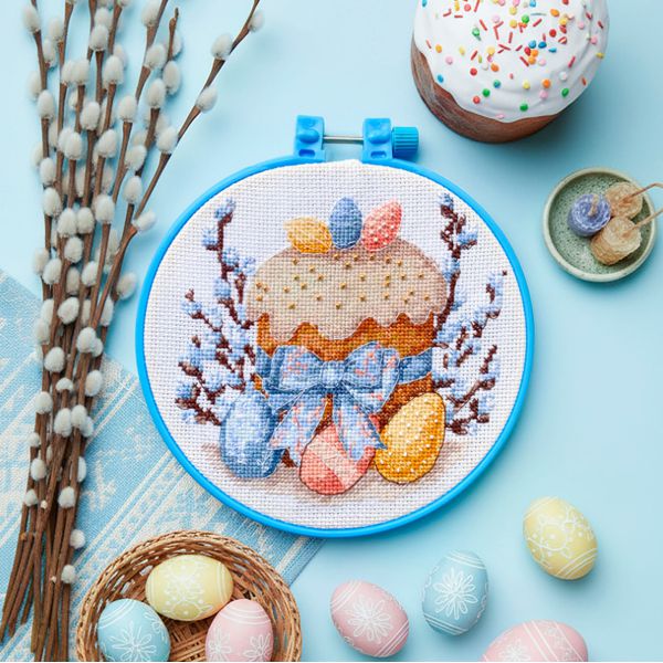 Набор для вышивки крестом «Пасхальный день» AbrisArt, 15х15 см - фото 1