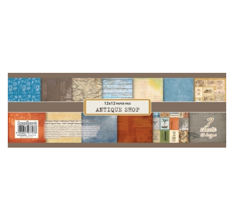 Набор бумаги Лавка древностей, 30,5*30,5 см, 6л.+1л