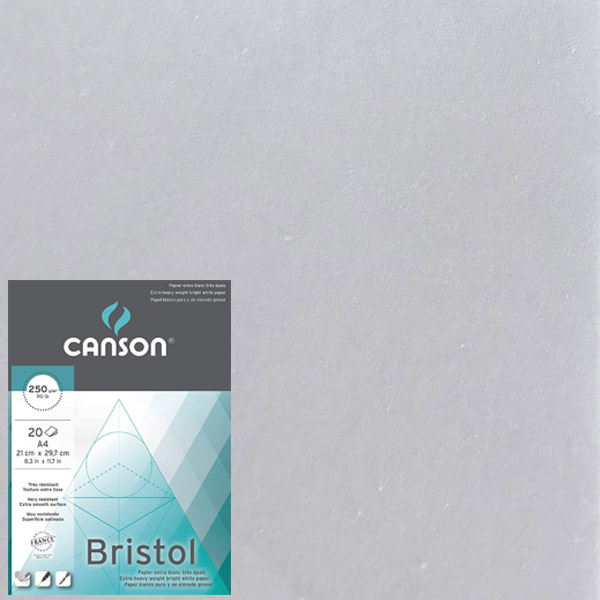 Папір для малюнка Canson Bristol 250 гр, 50х65 см 