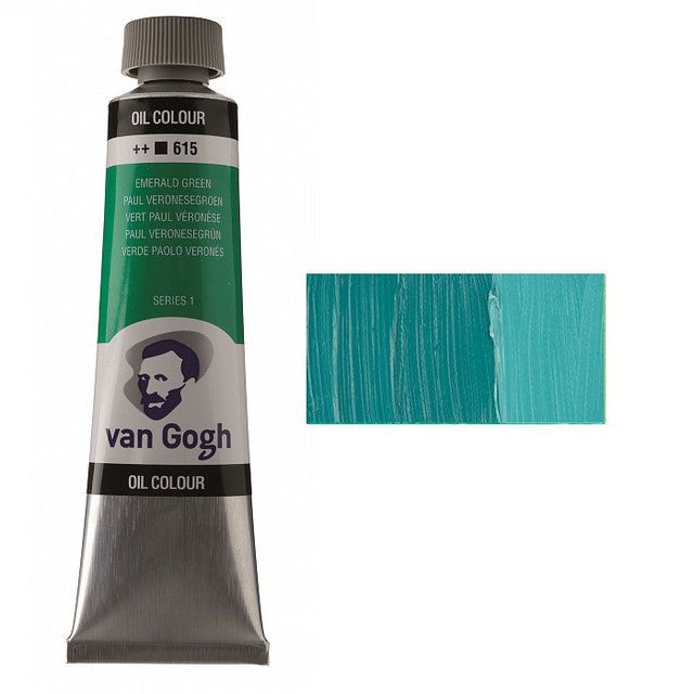 Масляная краска Van Gogh, ИЗУМРУДНЫЙ (615), 40 мл. Royal Talens