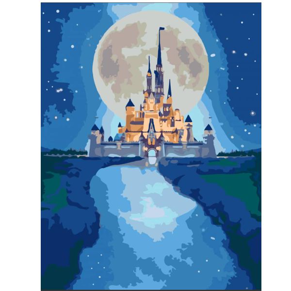 Набор-стандарт, картина по номерам, "Волшебный замок", 35х45см, ROSA START