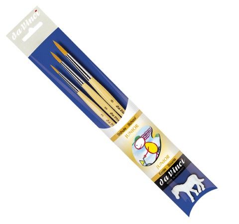 Набор круглых синтет. кистей daVinci Junior brush set, 4212