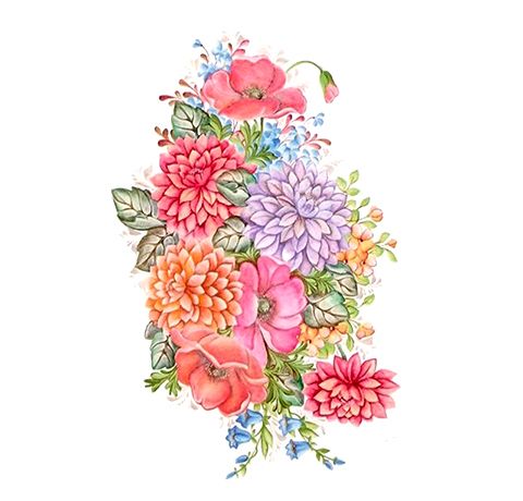 Трансфер універсальний Cadenсe Floral Collection by Svetlana Zhurkina 17х25 см, T-02 