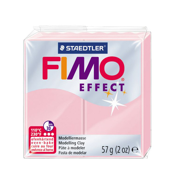 Пластика "FIMO Effect Pastel", 56 Колір рожевий  - фото 1