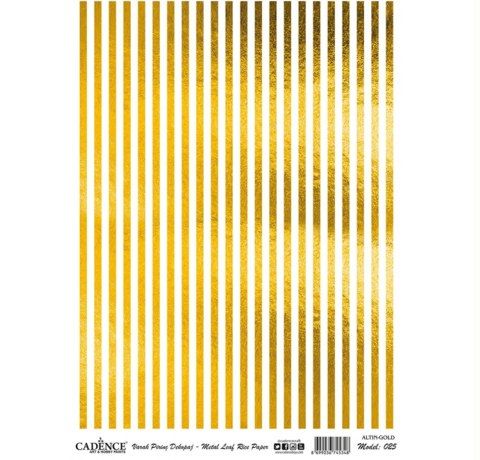 Cadence декупажні картки з позолотою на рисовому папері, Золото, А-025 