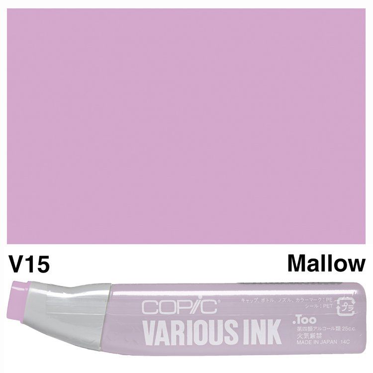 Чернила для маркеров Copic Various Ink, #V-15 Mallow (Рожева мальва)