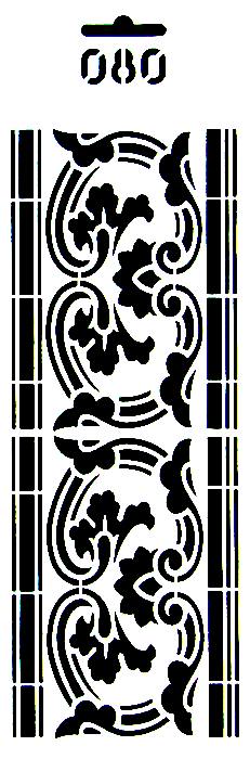 Трафарет многоразовый «Орнаменты-080», 11х33 см