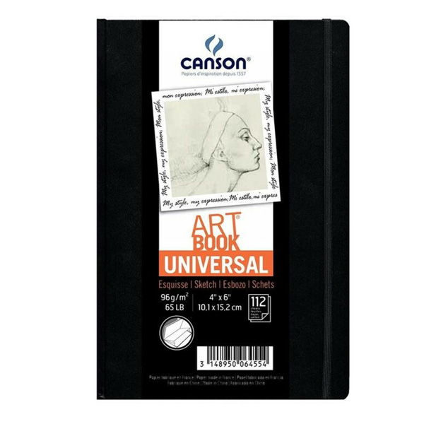 Canson блокнот для скетча ARTBook Universal (112) 96 гр/кв.м., А6 (10,2х15,2 см) - фото 1