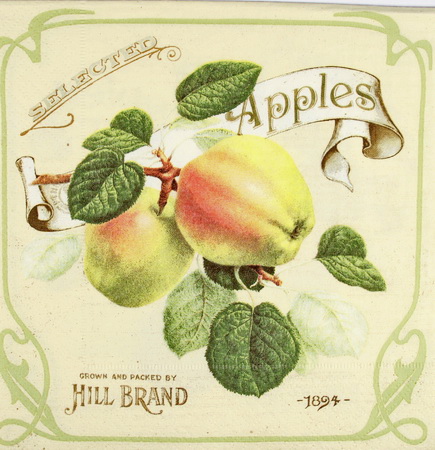 Серветка Етикетка з яблуками 