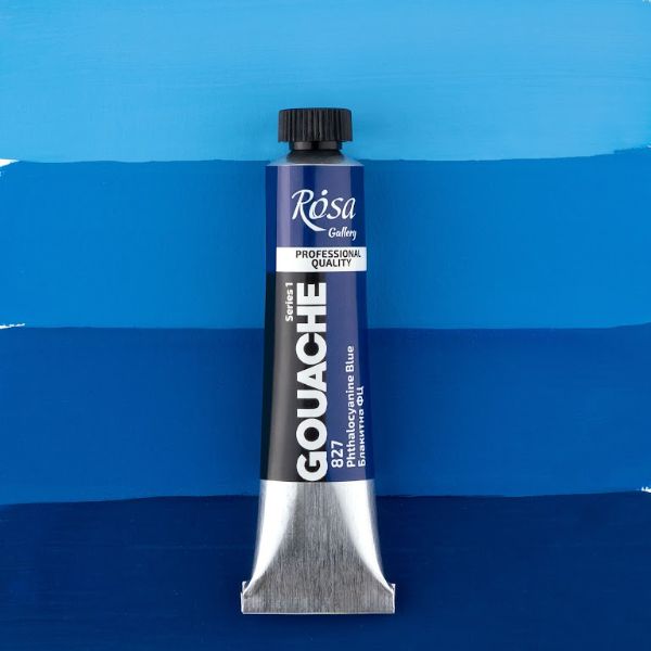 Гуашевая художественная краска, ROSA Gallery, туба, 20мл,  Голубая ФЦ (827)