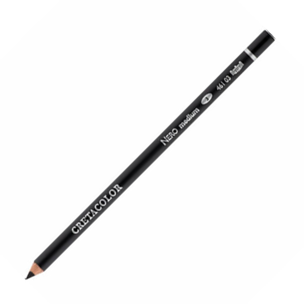 Олівець для малюнка, Чорний, масляний, Середній 3, Cretacolor 46103 