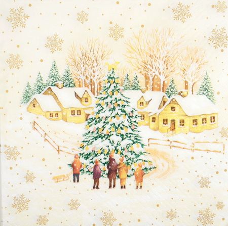 Салфетка Нарядная елочка