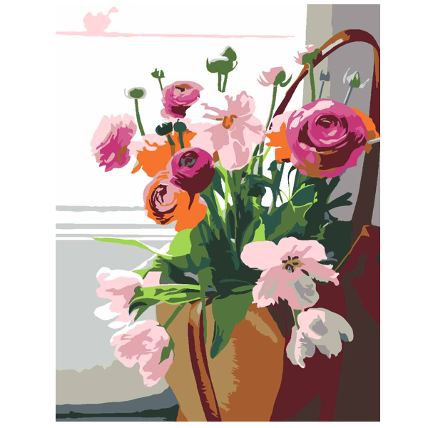 Картина по номерам Rosa Start «Цветы 2.43», 35x45 см