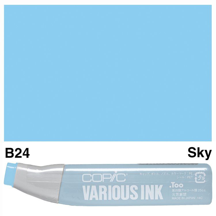 Чорнило для маркерів Copic Various Ink, #B-24 Sky (Небесний) 