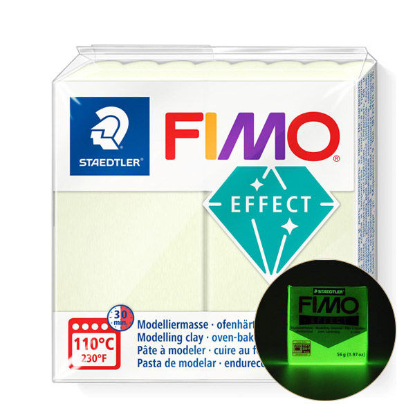 Пластика «FIMO Effect Translucent», 56 г. Цвет: Люминисцентный - фото 1