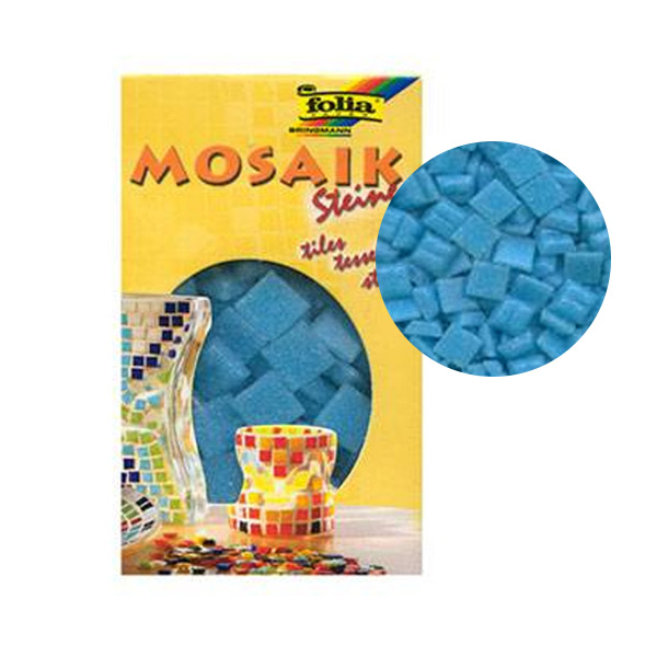 Folia мозаика Mosaic-glass tiles 200 гр, 10x10 мм (300 шт) №30 Sky blue (Небесно голубая)